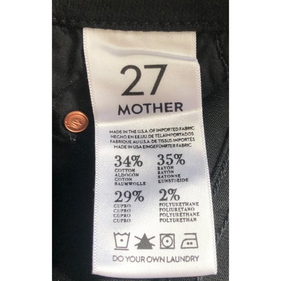 MOTHER The Ankle Zip Looker “Big Black Stud” Jeans - Size 27 - Picture 13 of 14